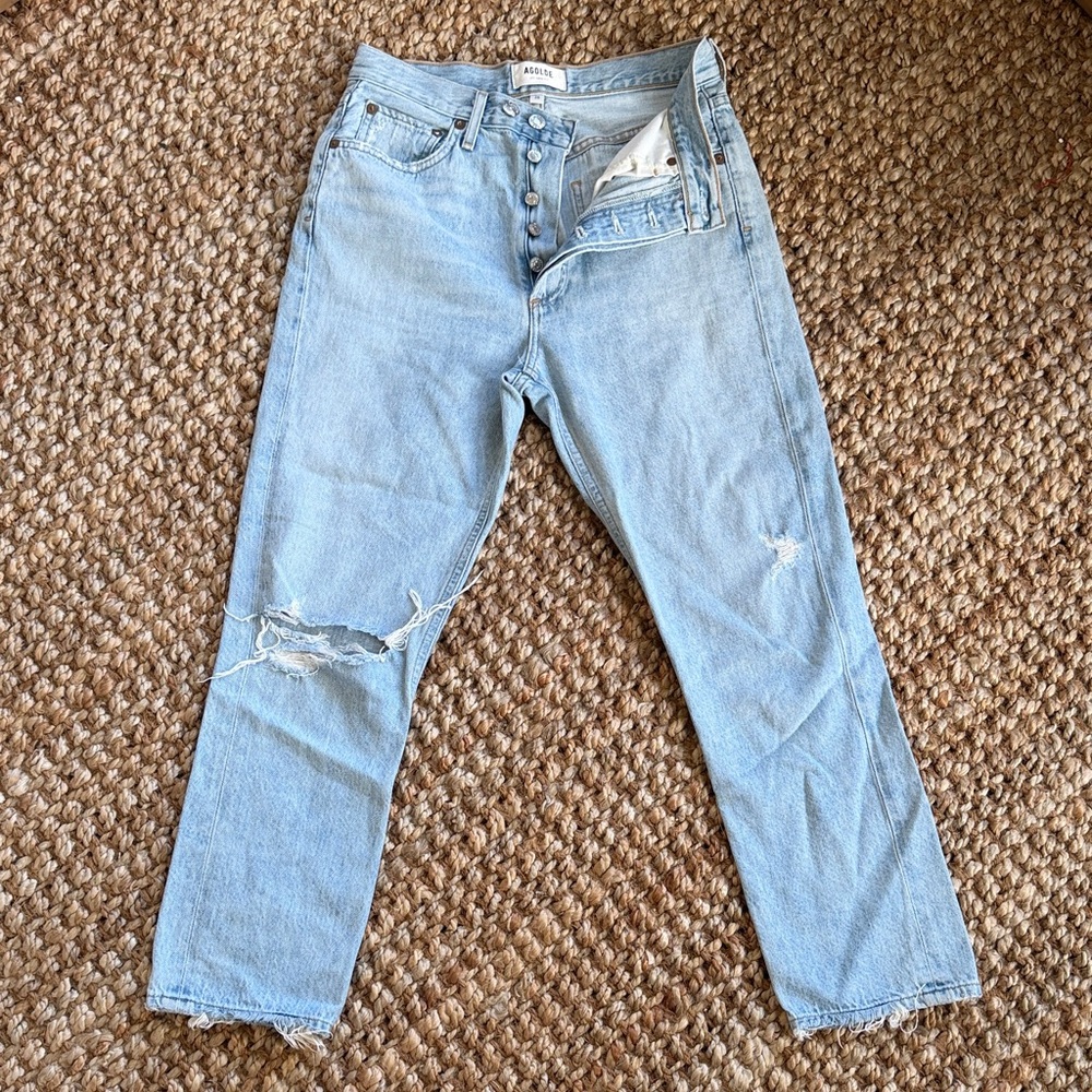 Agolde Riley High Rise Straight Jean
